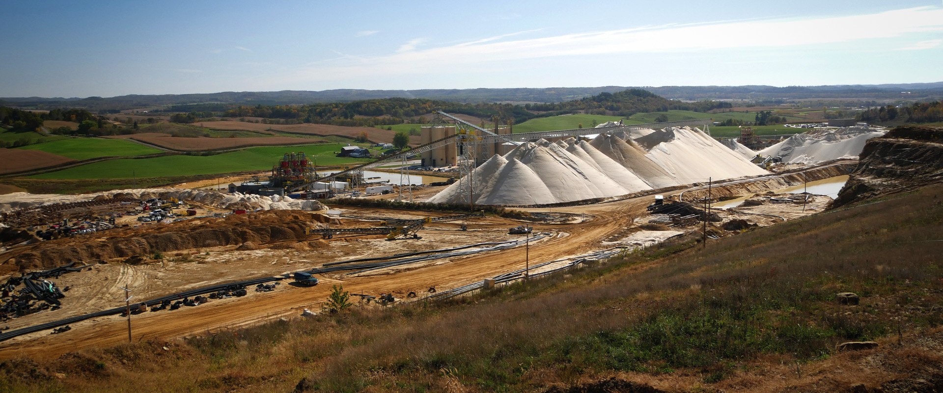 header photo of a quarry operating